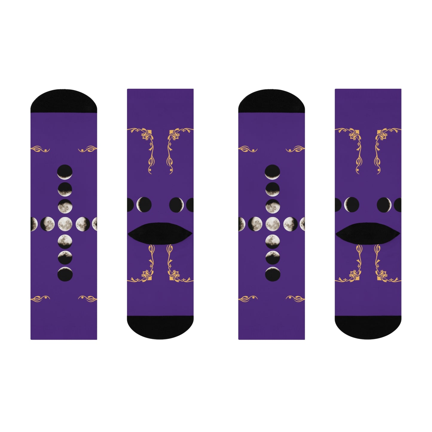 Moon Phase Socks (Purple)