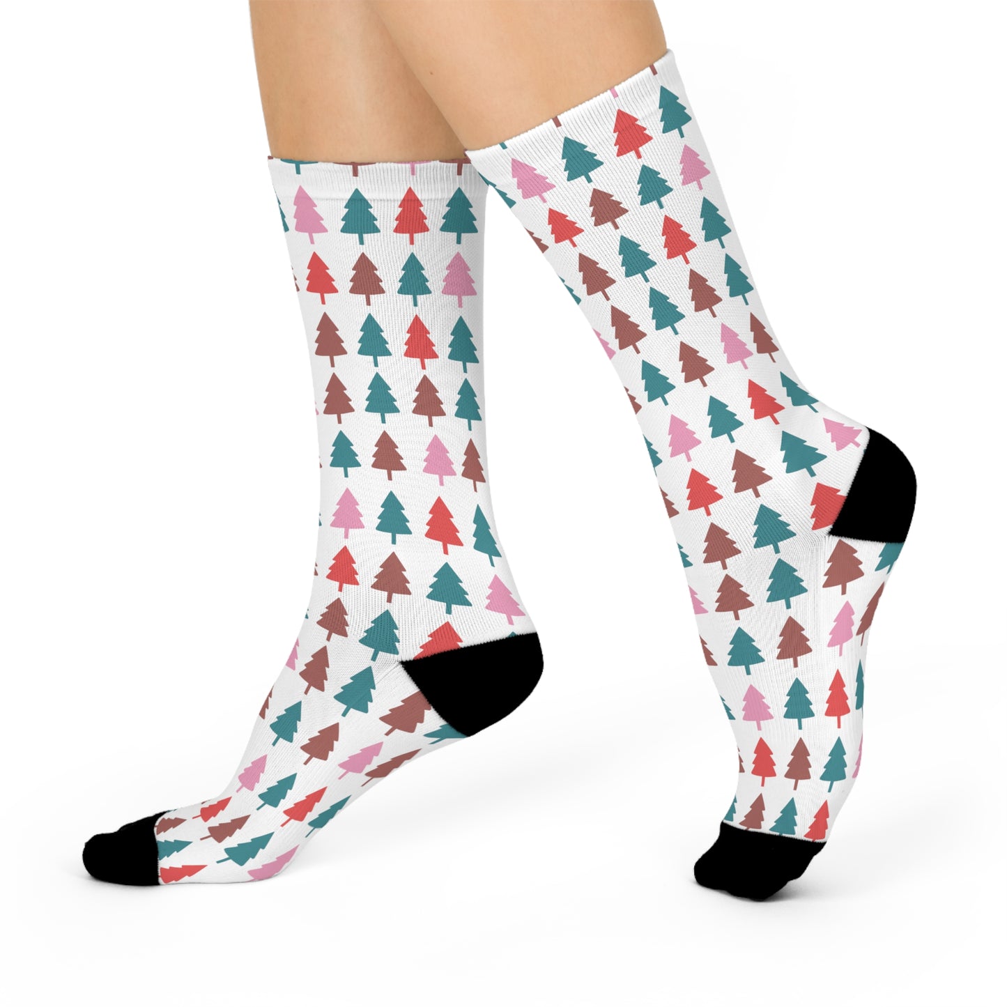 Christmas Tree Socks (White)