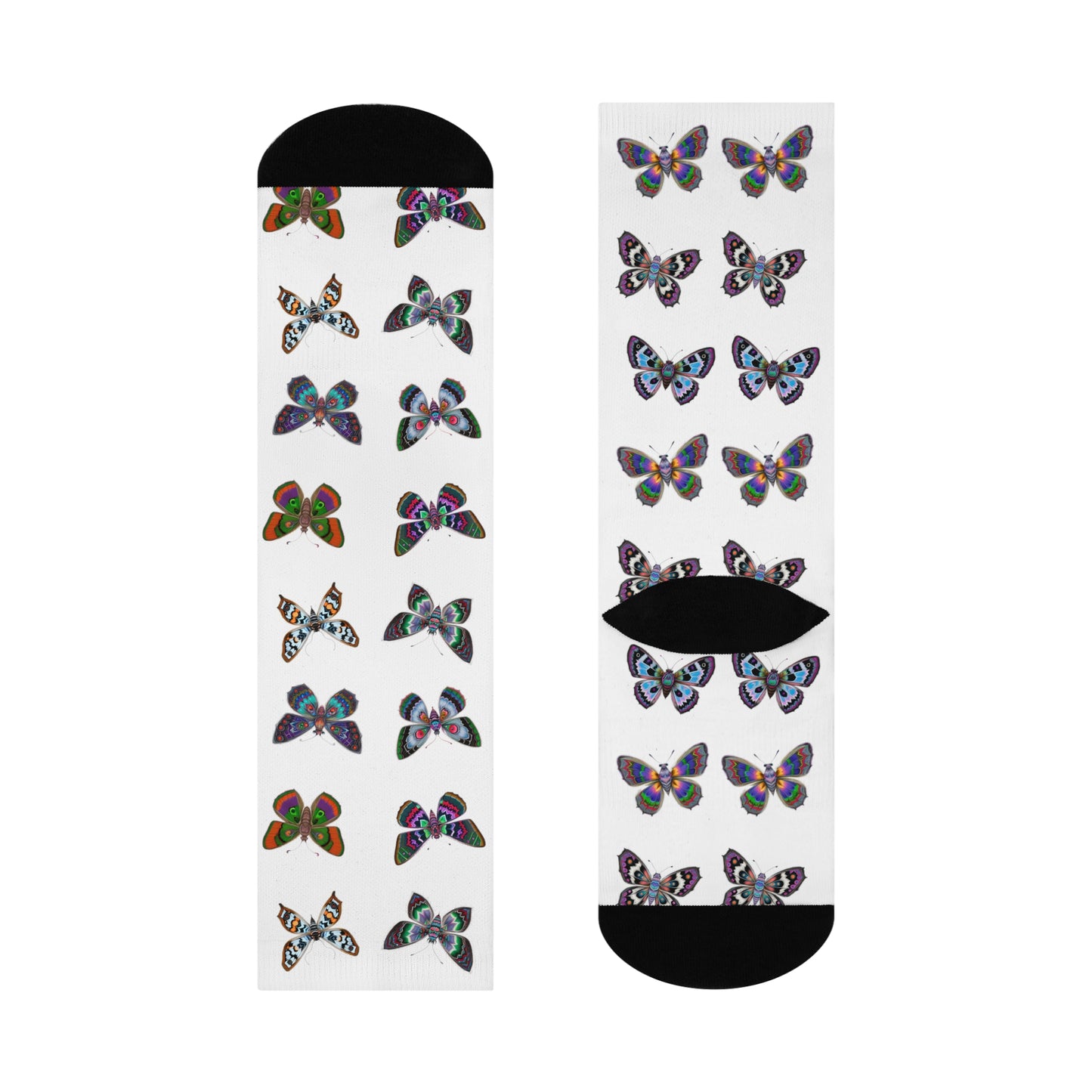 Cottageore Moth Socks (White)
