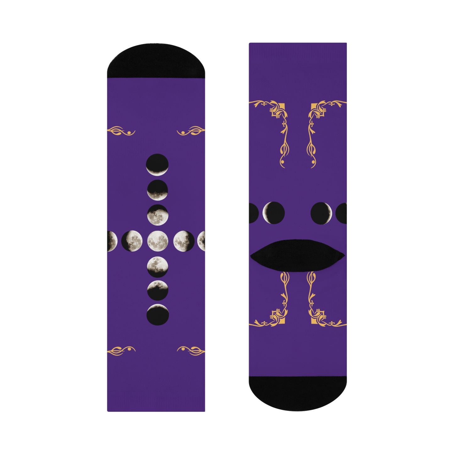 Moon Phase Socks (Purple)